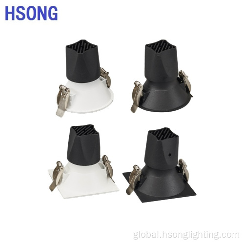 LED COB Recessed Spotlight Trimless white/black embedded led cob downlight spotlights Factory